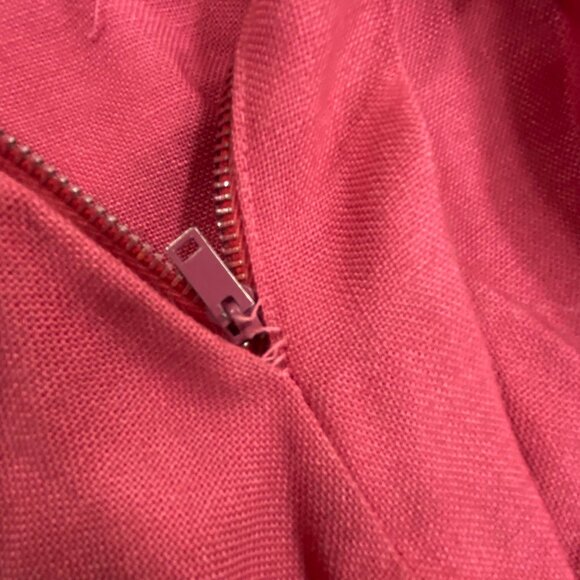 Vintage 50s Presige Junior of New York Womens Dress | Pink | Pockets Belted - Picture 8 of 14